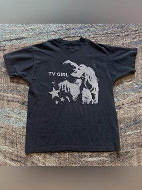 TV Girl French Exit Girl Stars Black Indie Pop Graphic T-Shirt